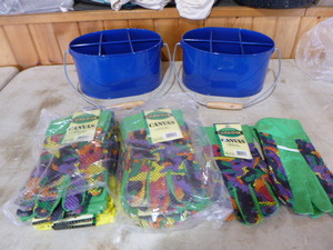 Garden Pails and Gloves