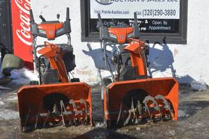 2 Husqvarna snow blowers for partsrepair