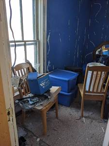 Contents of Room - Furniture, Inversion Table, Totes of Gentlemans Magazines - MUST SEE PICTURES