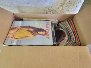Box of Mostly 1970s Gentlemans Magazines