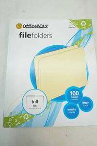 OfficeMax File Folders