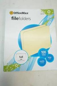 OfficeMax File Folders