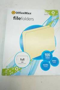 OfficeMax File Folders