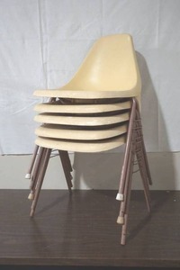 Vintage stackable cafeteria chairs