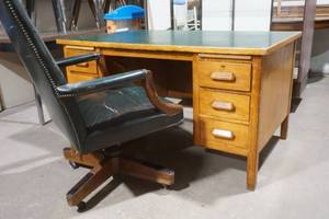 Oak Desk ,chair