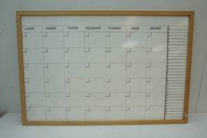 Calendar whiteboard