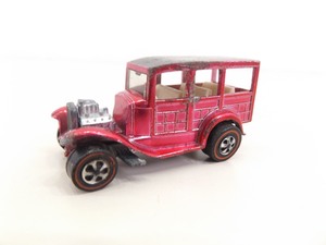 lot 33 image: AUTHENTIC US MADE Hot Wheels Redline Spectraflame Pink 31 Ford Woody