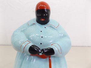 lot 1 image: RARE MINT Condition 1950s McCoy Light Blue Black Americana Aunt Jemima Cookie Jar