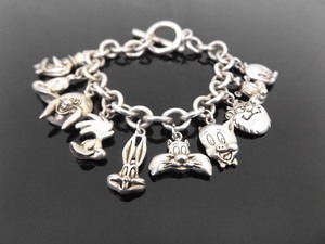 lot 44 image: RARE Limited Edition .925 Sterling Silver Warner Brothers Looney Tunes Bracelet