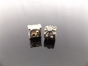 lot 48 image: .925 Sterling Silver 14k Yellow Gold PANDORA ALE Beads