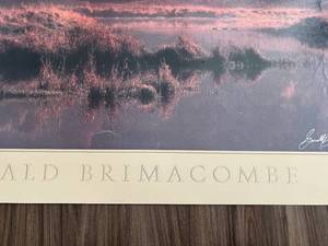 lot 36 image: 1987 Prairie Pond by Gerald Brimacombe Poster Signed by Artist
