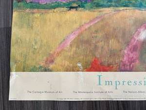 lot 46 image: 1989 Impressionism Poster Featuring Tahitian Landscape by Paul Gauguin