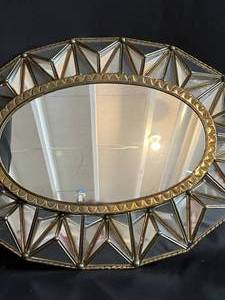 lot 82 image: Abstract Geometric Patterned Mirror