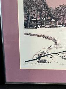 lot 78 image: Toward the Mountain Framed Art Signed by Artist