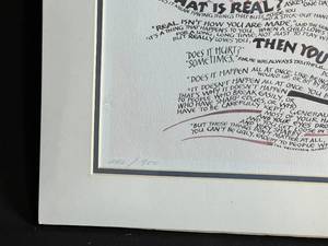 lot 126 image: NEW Velveteen Rabbit Art Print by Marjorie Winch Signed by Artist