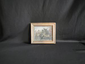 lot 136 image: Civil War Print Men on the Battlefield in Frame