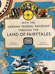 lot 10 image: Vintage Land of Fairytales German Federal Railroad Print