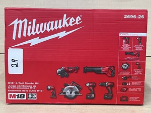 Milwaukee 2696-26 M18 6-Tool Combo Kit -- New In Box