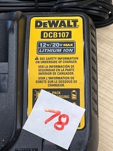 New Unused DeWalt DCB107 1220Volt Charger