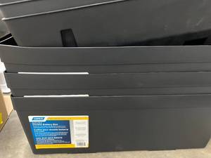 3 PLASTIC BATTERY BOXES