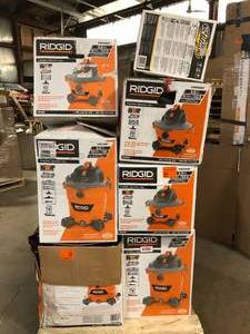 lot 3 image: Mix lot of Ridgid Shop Vacuums, Customer returns, Review all pictures