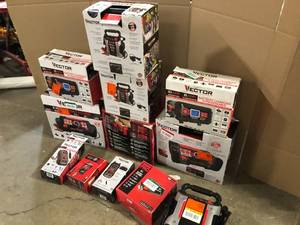 lot 6 image: Mix lot of assorted Vector Battery StationsChargers INVERTERS, Review all pictures