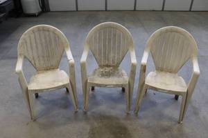 3 Plastic Chairs