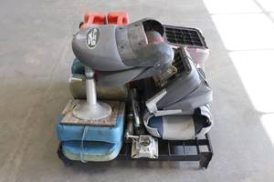 Pallet of Boat Seats and Tanks
