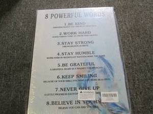lot 27 image: 2 powerful words canvas wall hangin...