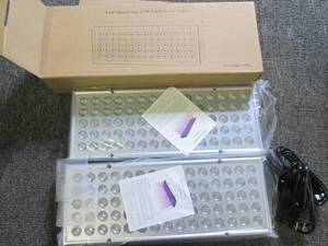 lot 40 image: 2 pack of full spectrum 25w LED gro...