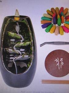 lot 79 image: Ceramic Backflow Incense Holder Set...