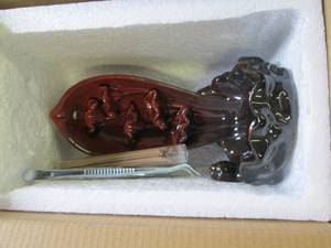 lot 91 image: Ceramic Backflow Incense Holder Set...
