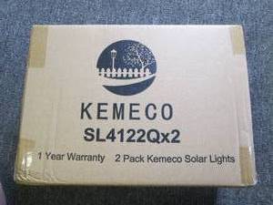 lot 99 image: new 2 pack of kemenco solar lights ...