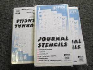 lot 121 image: 9 new packages of journal stencils ...