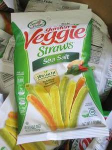 lot 130 image: box of 1 oz bags of veggie straws b...