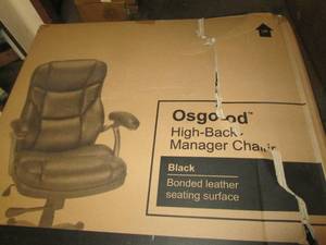 lot 155 image: osgood high back managers chair ...