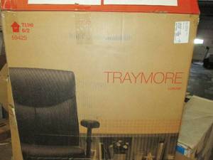 lot 158 image: traymore black office chair ...