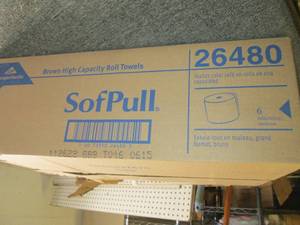 lot 167 image: case of soft pull brown high capaci...