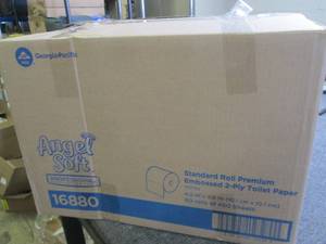lot 191 image: case of angel soft 2-ply toilet pap...