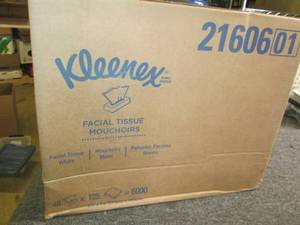 lot 223 image: case of kleenex facial tissues 48 b...
