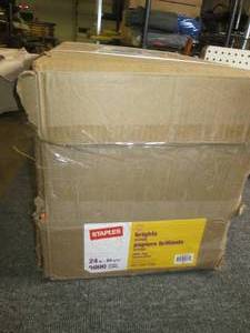 lot 231 image: case of staples 24 lb 5000 sheets o...