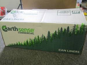 lot 234 image: case of earth sense can liners 38 i...