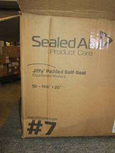 lot 243 image: case of jiffy padded self seal cush...