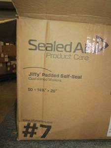 lot 244 image: case of jiffy padded self seal cush...