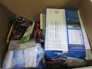 lot 249 image: box of office supplies , pens, pape...