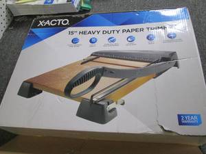 lot 256 image: x-acto 15 inch heavy duty paper tri...