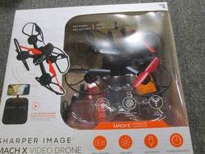 lot 294 image: sharper image mach x video drone un...