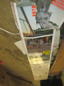 lot 302 image: 10 foot offset solar LED umbrella o...