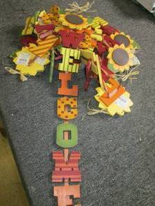 lot 337 image: 8 welcome fall letter signs ...
