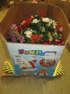 lot 376 image: pallet of faux flowers ...